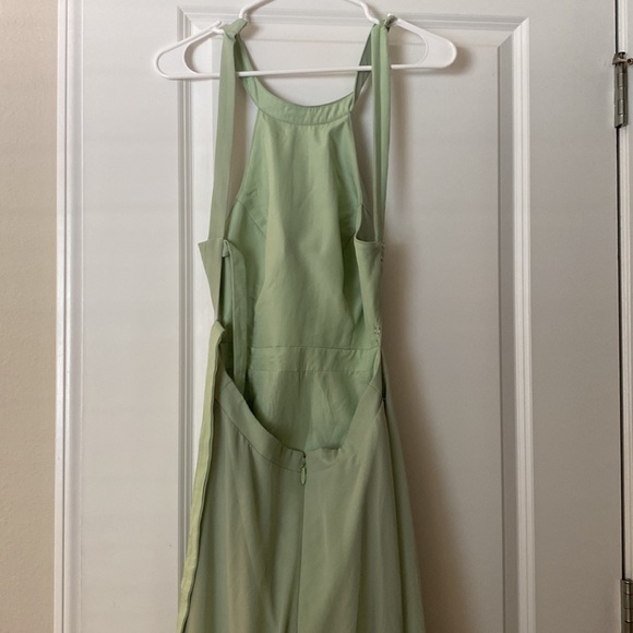 Azazie Clarice bridesmaid A-Line High Neck Chiffon Floor-Length Dress - Picture 6 of 10